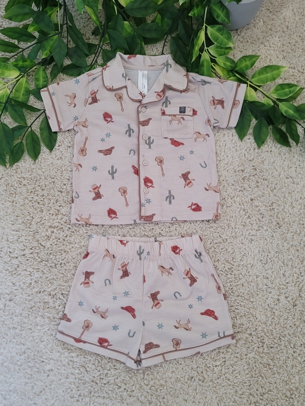 Toddler Boy Western/Cowboy Pajamas (2T)